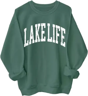 Lake Life Unisex Graphic Long Sleeve Sweatshirt Hoodie Shirt