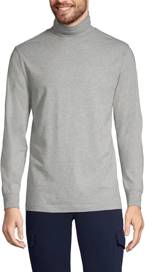 Lands' End Men's Super-T Cotton-Blend Turtleneck Shirt