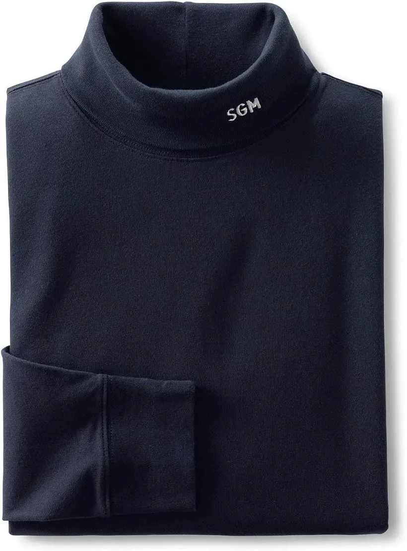 Lands' End Men's Super-T Cotton-Blend Turtleneck Shirt