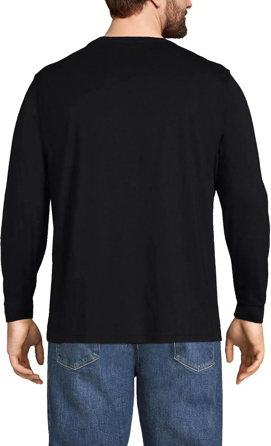 Lands' End Men's Super-T Long Sleeve T-Shirt