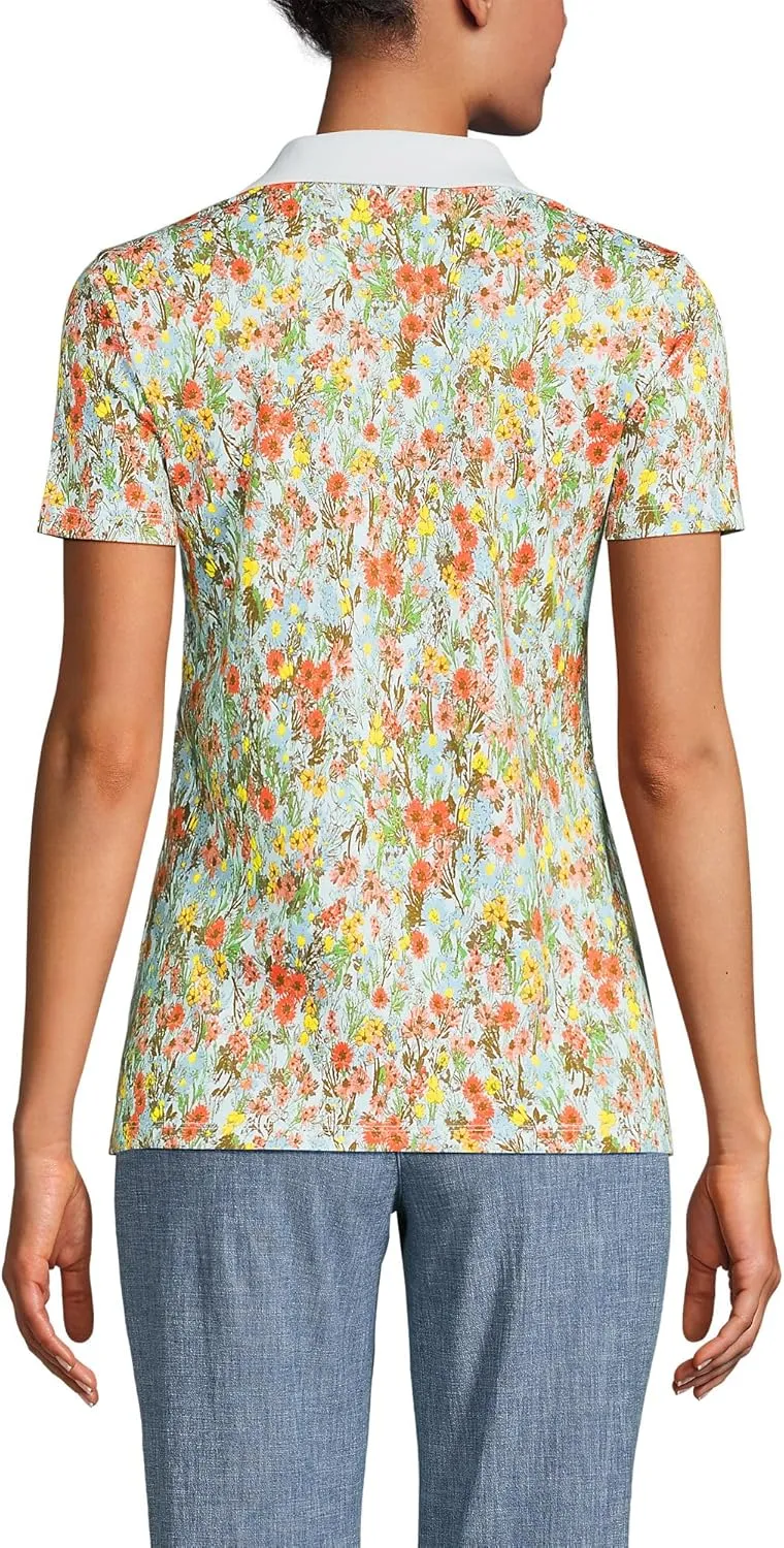 Lands' End Women's American-Grown Supima Cotton Polo Shirt