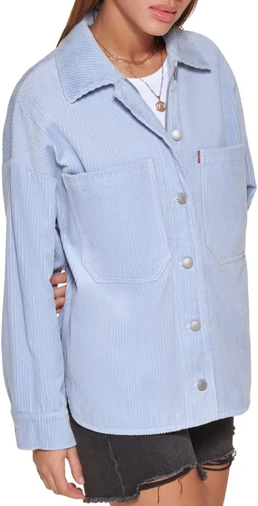 Levi's womens Cotton Corduroy Shirt Shacket (Standard & Plus Sizes)