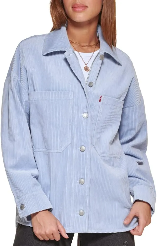 Levi's womens Cotton Corduroy Shirt Shacket (Standard & Plus Sizes)
