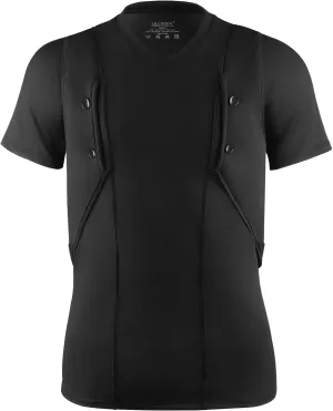 Lilcreek Concealed Carry Shirt for Men, Tactical Short Sleeve Tee with Holster Pockets & Stretch Fabric