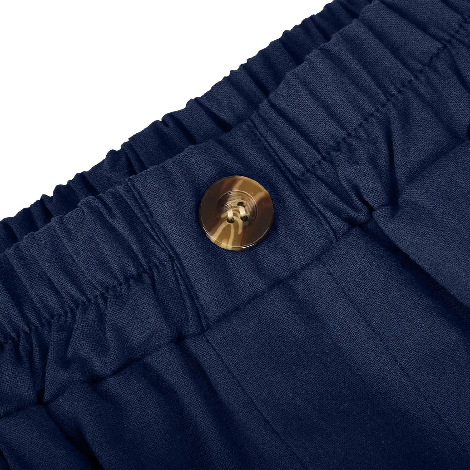 Linen Shorts for Women 2025 Summer Casual Wide Leg Pants Drawstring High Waist Bermuda Pants with Pockets Casual Beach Shorts
