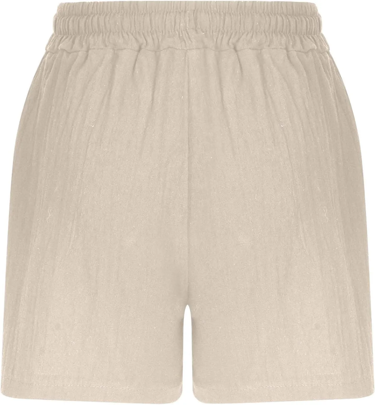 Linen Shorts for Women Casual Wide Leg Short Pants Summer Drawstring Beach Trouser High Waisted Lounge Pant