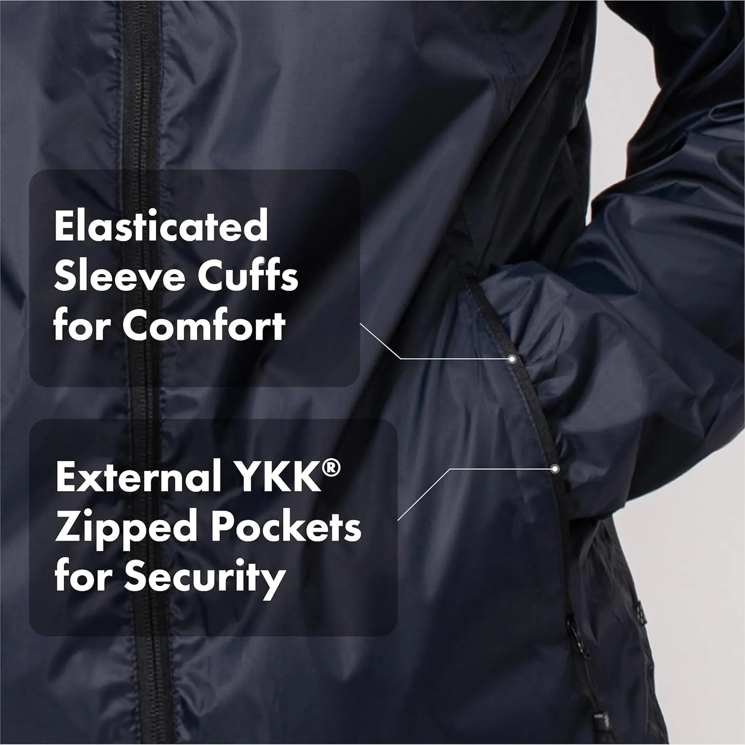 Mac in a Sac Men's Packable Rain Jacket - Origin - Lightweight Waterproof and Breathable Raincoat with Hood