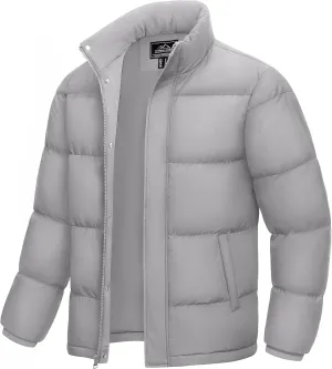 MAGCOMSEN Men's Down Jacket Warm Puffer Jacket Winter Coats Water Resistant Windproof Insulated Jacket