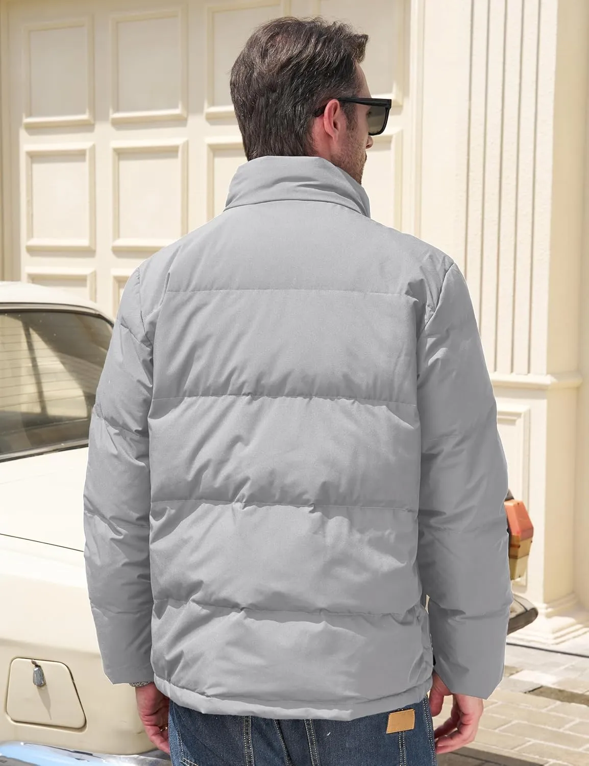 MAGCOMSEN Men's Down Jacket Warm Puffer Jacket Winter Coats Water Resistant Windproof Insulated Jacket