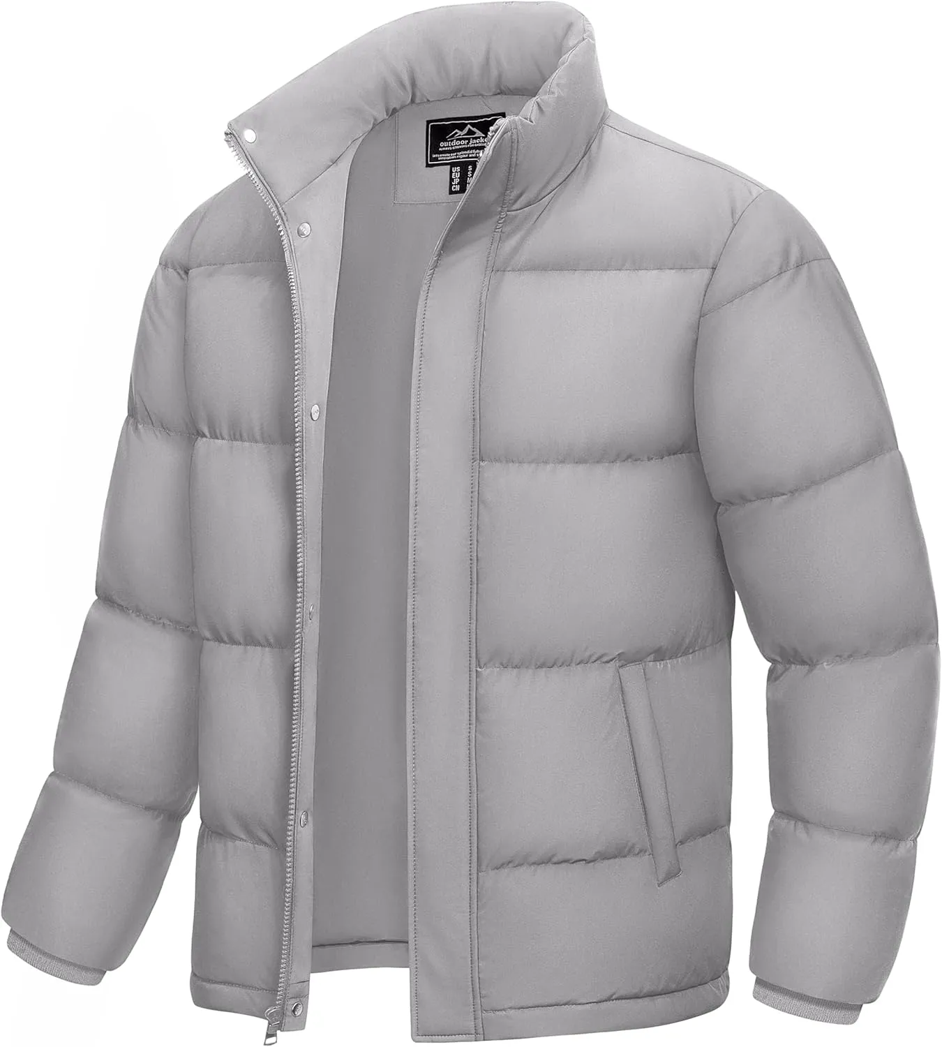 MAGCOMSEN Men's Down Jacket Warm Puffer Jacket Winter Coats Water Resistant Windproof Insulated Jacket
