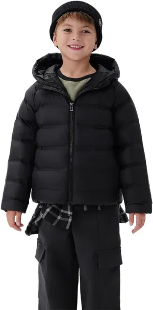 marc & janie Boys Girls Outdoor Hooded Ultralight Down Jacket Long Sleeve Zip Coat Warm Soft Outerwear 241570