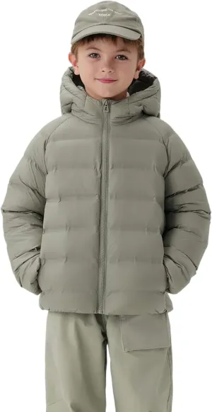 marc & janie Boys Girls Outdoor Hooded Ultralight Down Jacket Long Sleeve Zip Coat Warm Soft Outerwear 241570