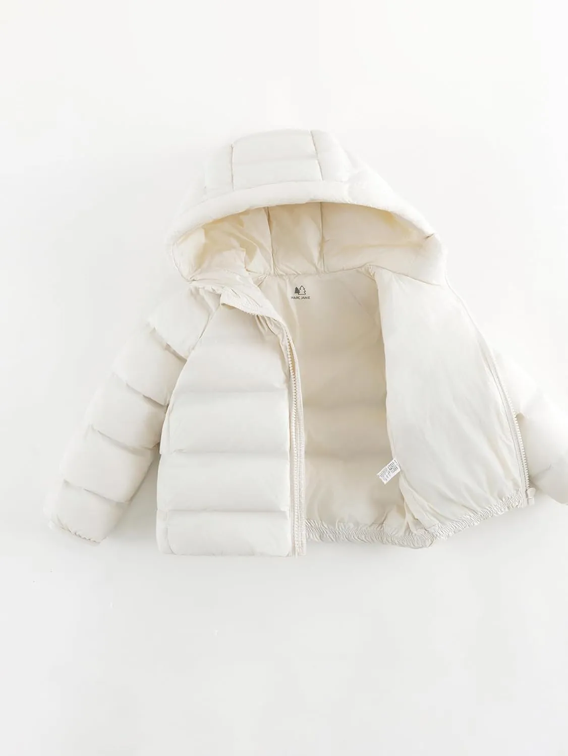 marc & janie Boys Girls Outdoor Hooded Ultralight Down Jacket Long Sleeve Zip Coat Warm Soft Outerwear 241570