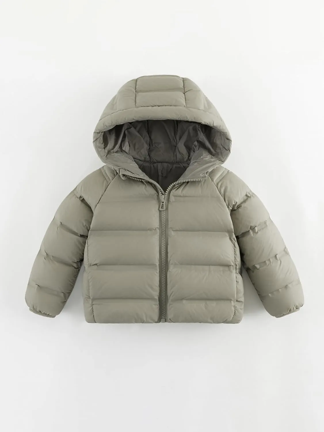marc & janie Boys Girls Outdoor Hooded Ultralight Down Jacket Long Sleeve Zip Coat Warm Soft Outerwear 241570