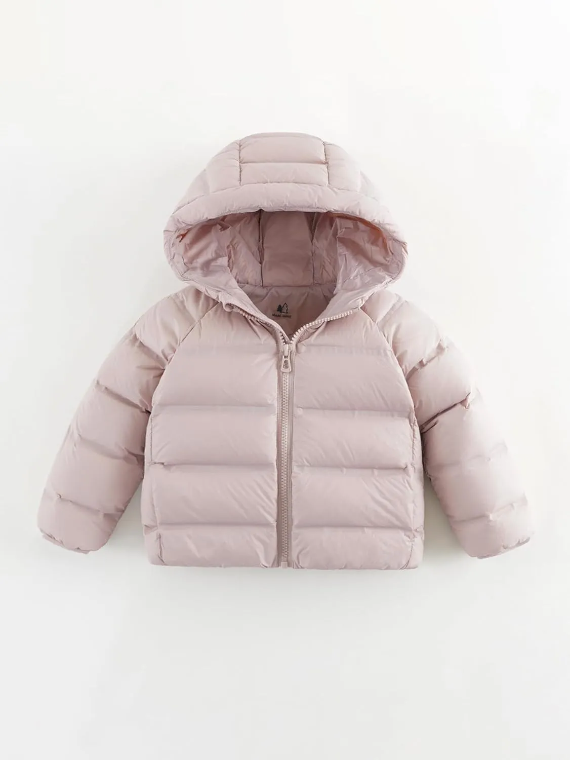 marc & janie Boys Girls Outdoor Hooded Ultralight Down Jacket Long Sleeve Zip Coat Warm Soft Outerwear 241570