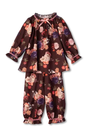 MARTHA - GIRLS' PYJAMA SET BURGUNDY