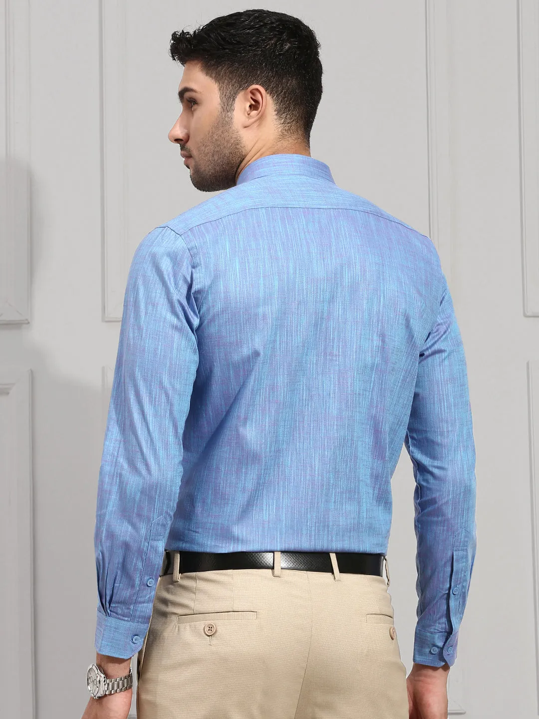 Men 100% Cotton Shirt Blue CL2 GT17