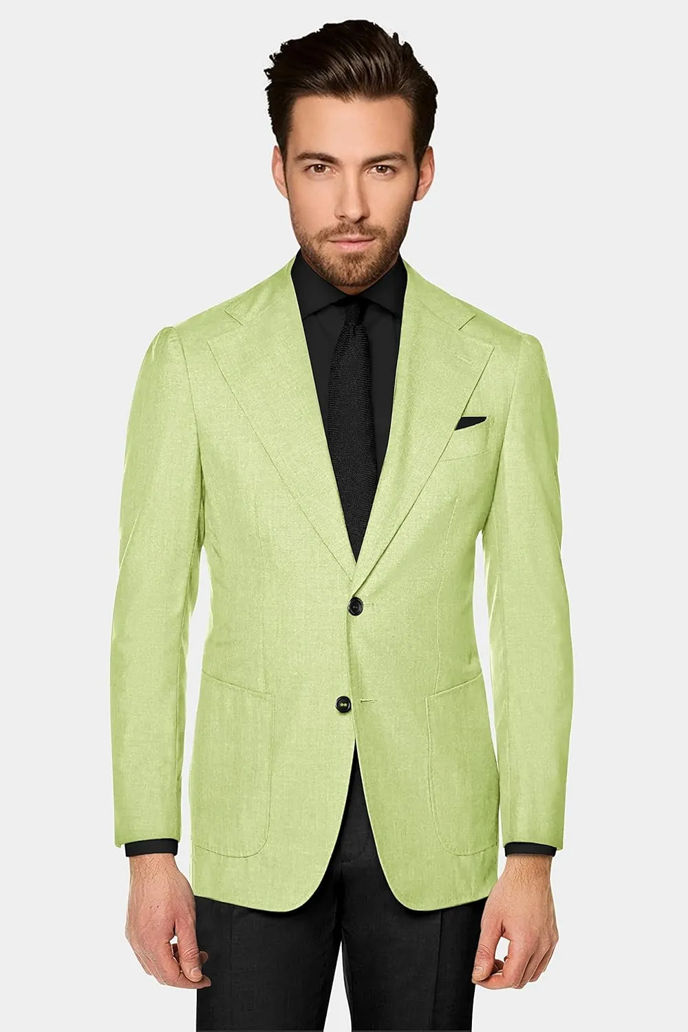 Men's Blazer 2 Button Long Sleeve Regular Fit Suit Sport Coat Jacket Business Casual Lightweight Sport Coat