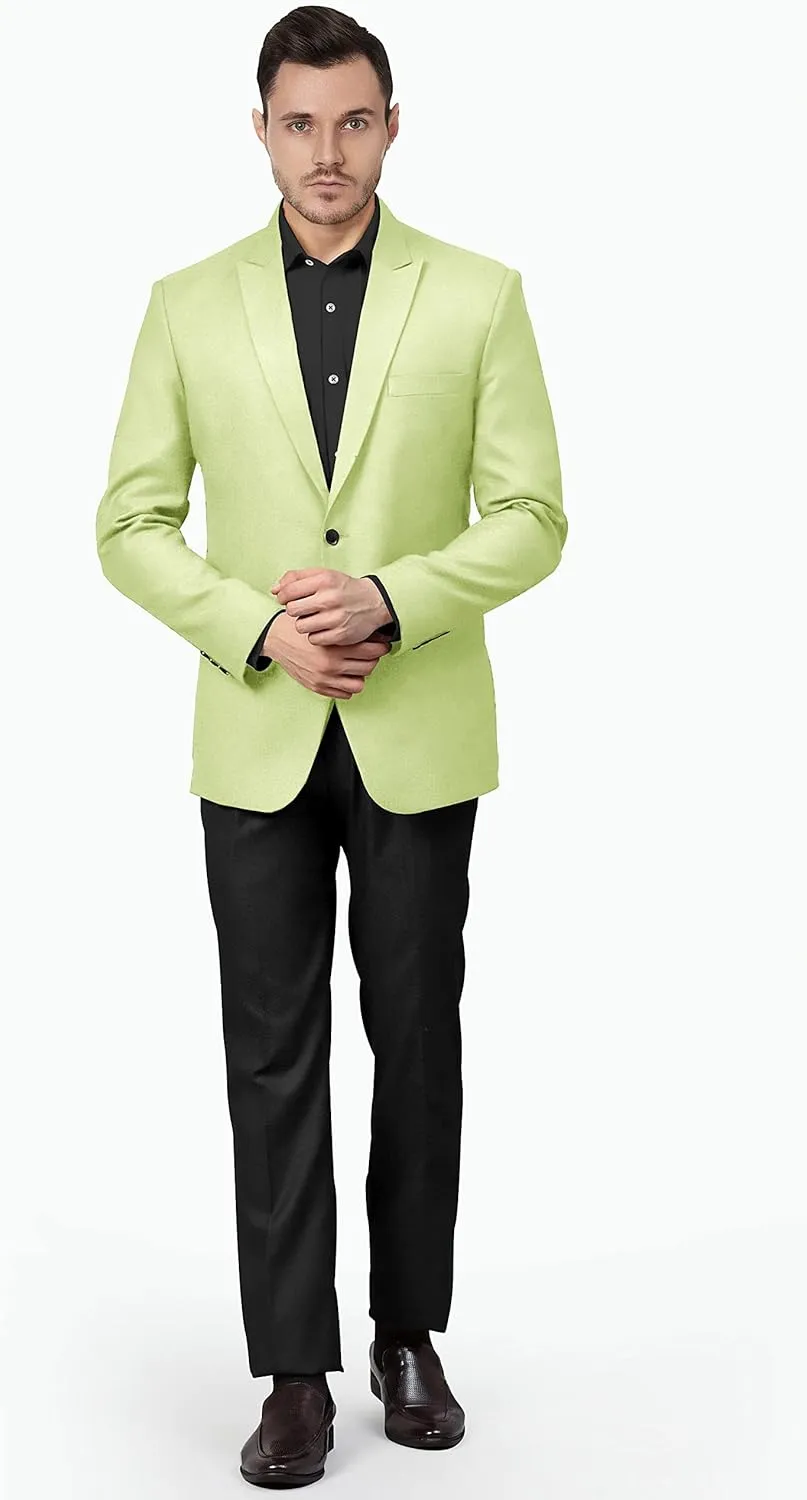 Men's Blazer 2 Button Long Sleeve Regular Fit Suit Sport Coat Jacket Business Casual Lightweight Sport Coat
