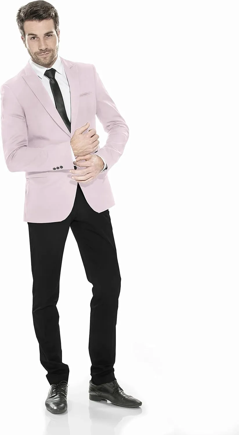 Men's Blazer 2 Button Long Sleeve Regular Fit Suit Sport Coat Jacket Business Casual Lightweight Sport Coat