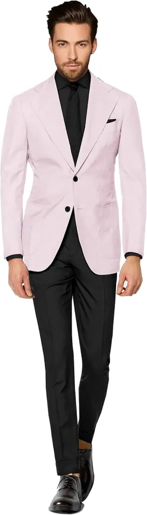 Men's Blazer 2 Button Long Sleeve Regular Fit Suit Sport Coat Jacket Business Casual Lightweight Sport Coat