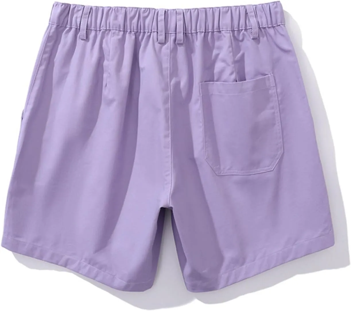 Men's Cargo Shorts Fashion Solid Color Dressy Casual Short Pants Slim Fit Sweatpants Beach 5''Pants with Pocket