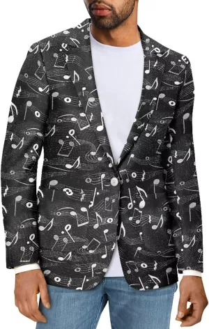 Men's Casual Lapel Blazer Muticolor One Button Suit Regular Fit Sports Coats Jackets for Prom,Party,Dinner