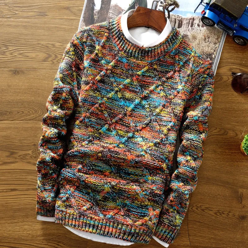 Men's Casual Slim Fit Long Sleeve Fashion Knitted Sweaters