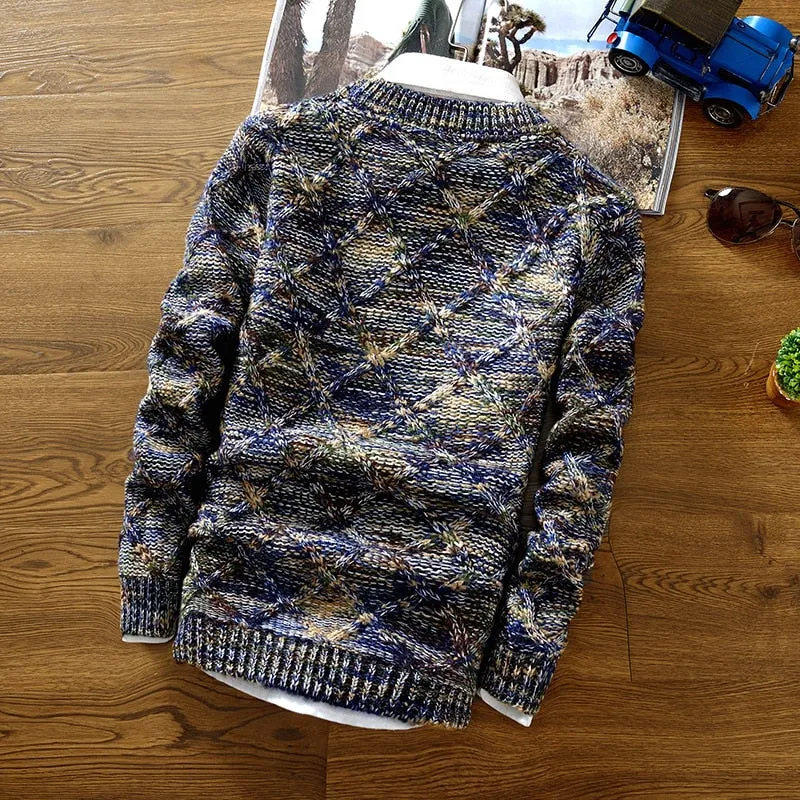 Men's Casual Slim Fit Long Sleeve Fashion Knitted Sweaters