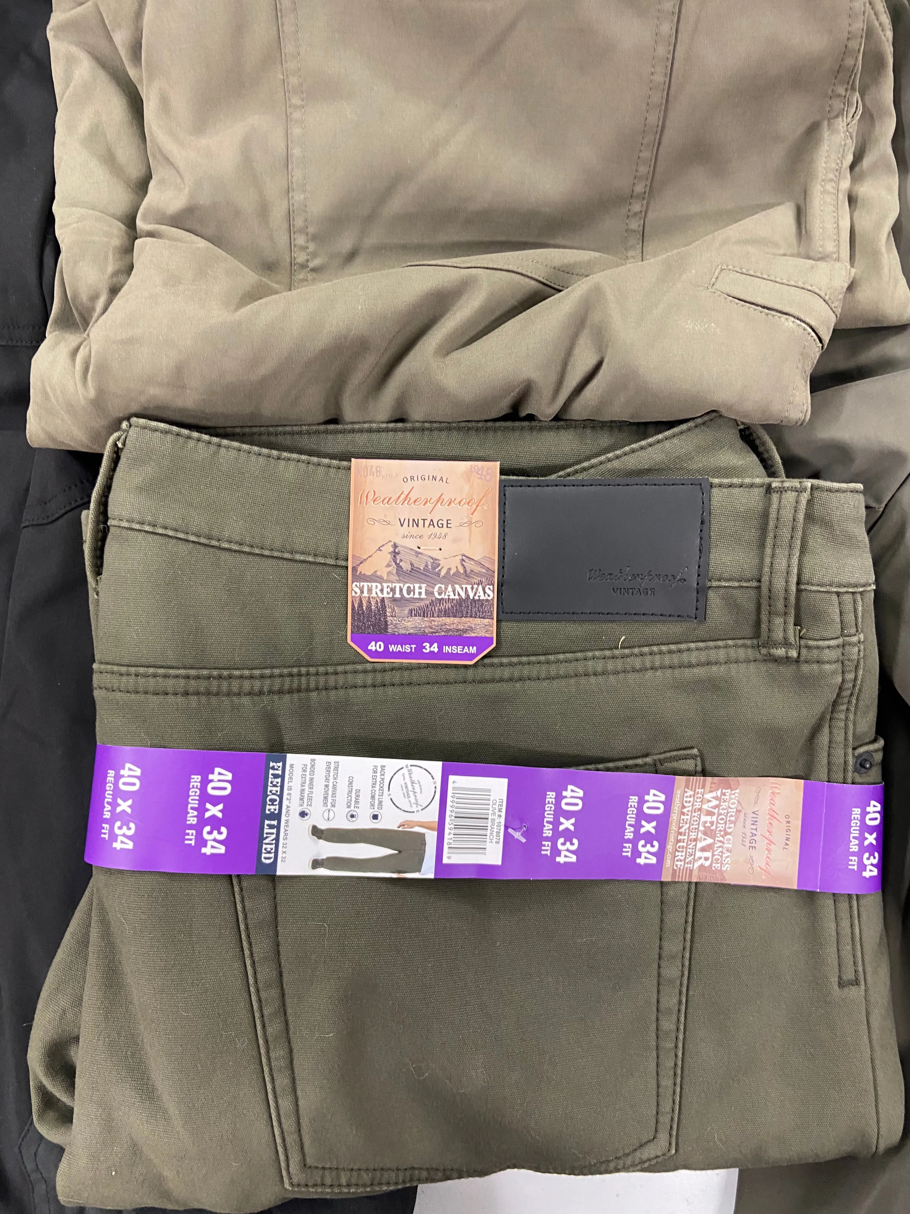 Men's Clothing Jacket & Pants, Wholesale Lot, TOMMY HILFIGER, WEATHERPROOF, GERRY, 5 items, Shelf Pulls, MSRP $430
