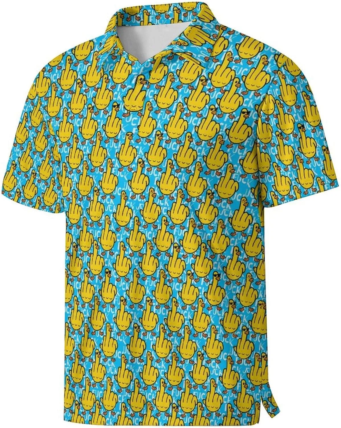 Mens Golf Shirts Shark Golf Polo Shirts for Men Short Sleeve Polo Shirts Golf Mens Polo