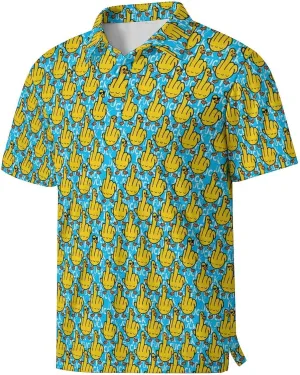 Mens Golf Shirts Shark Golf Polo Shirts for Men Short Sleeve Polo Shirts Golf Mens Polo