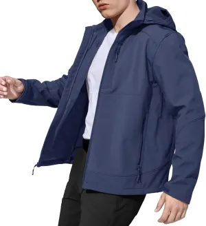 Mens Jacket Waterproof Hooded Coats Tactical Soft Shell Jackets for Men
