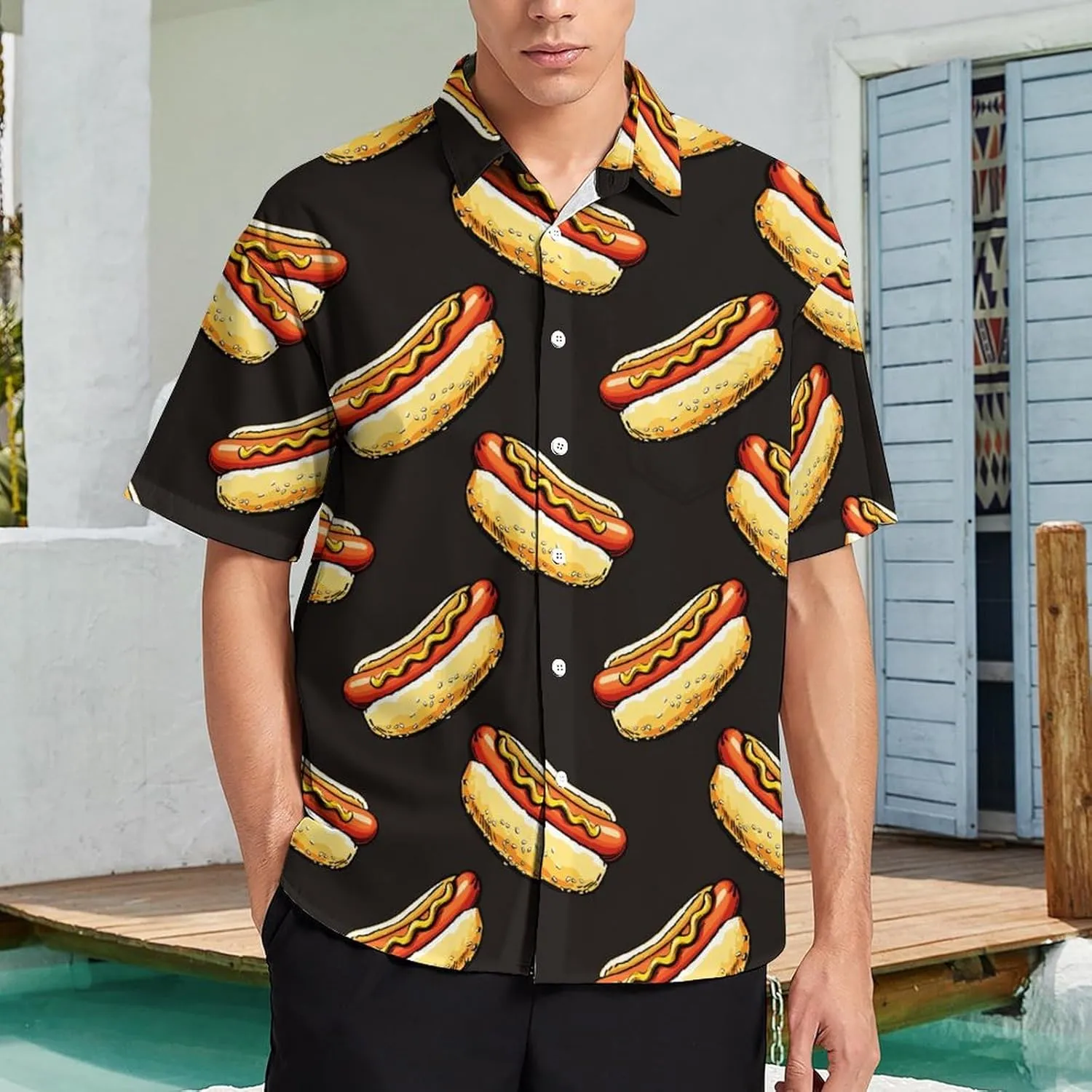 Men's Short Sleeve Shirt Business Casual Button Down Shirts