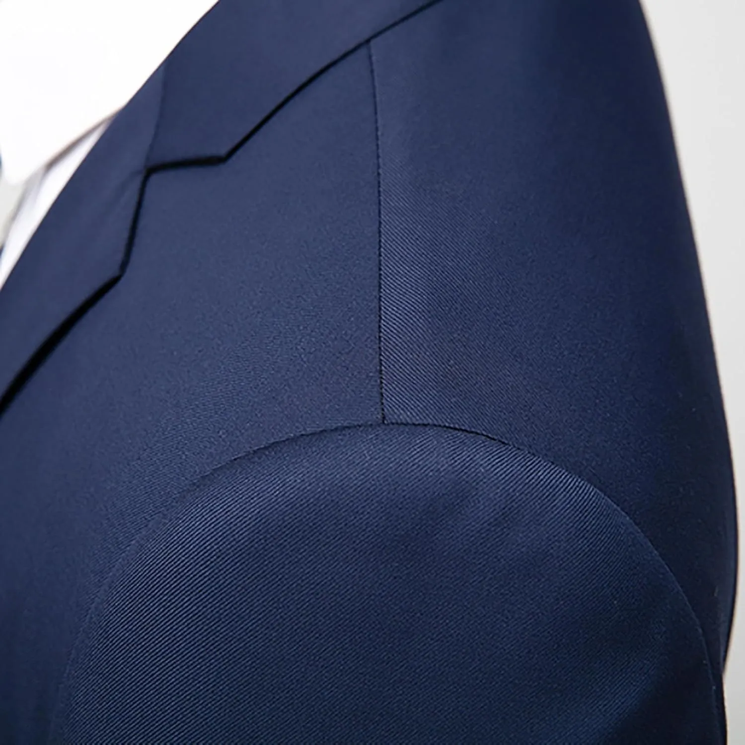 Men's Slim Fit Blue 3 Piece Suit Set - Blazer, Vest, Pants - Wedding, Business, Prom, Tuxedo Suits