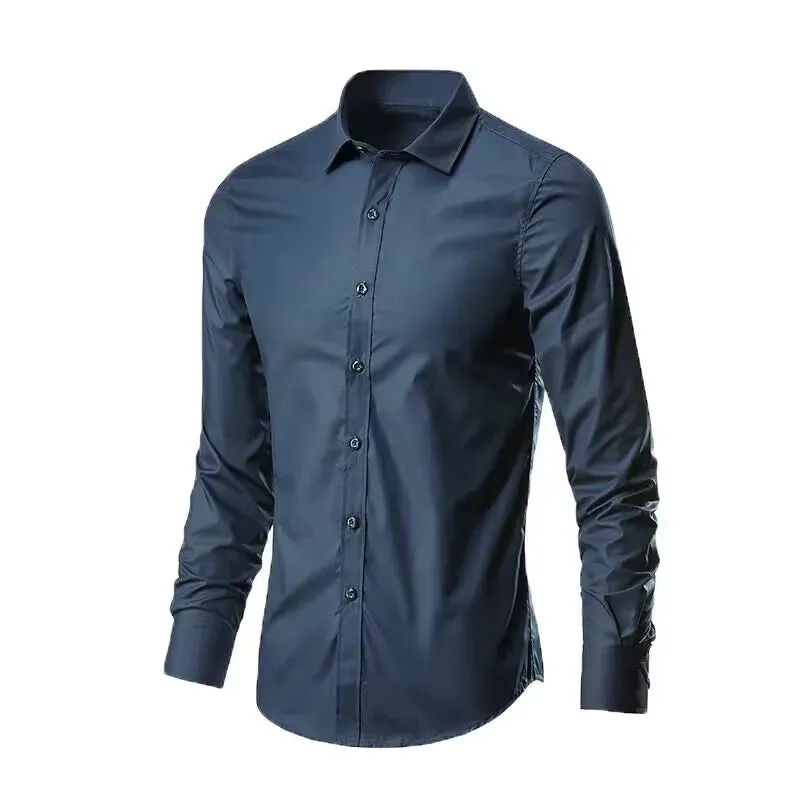 Men's Slim-Fit Long-Sleeve Shirt