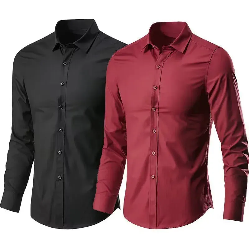 Men's Slim-Fit Long-Sleeve Shirt
