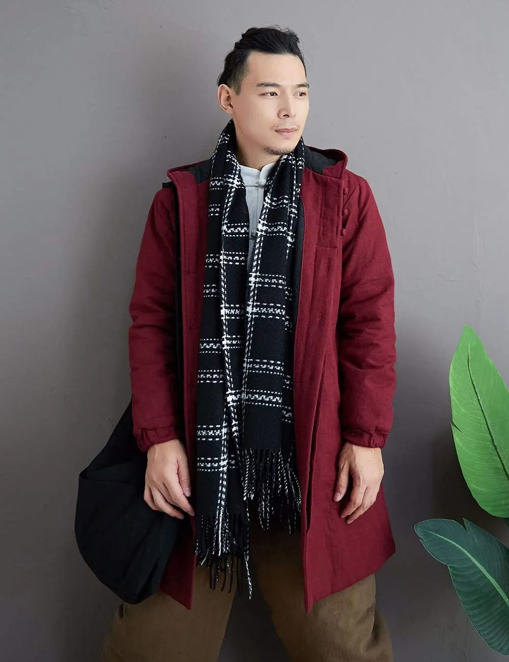 Men's Winter Jacket Coat Fashion Thick Warm Soft Cotton Padded Wadded Jacket Hooded Parkas