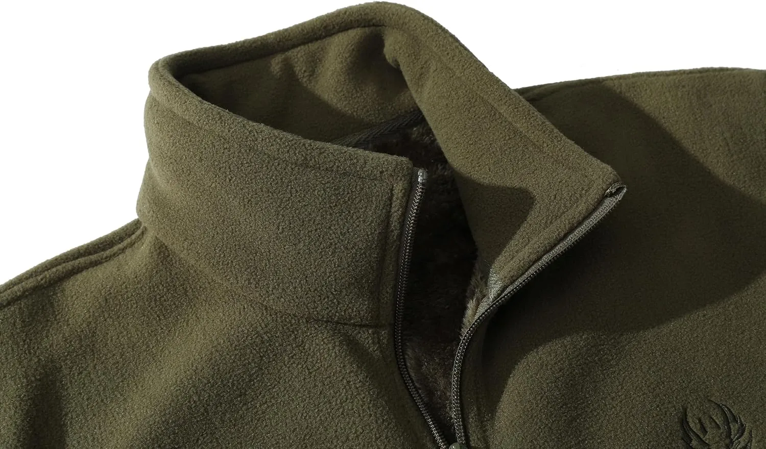 Men's Winter Outdoor Coat Full-Zip Heavy Fleece Jacket Warm Soft Fuzzy Winter Coat Sweatshirt with Pockets