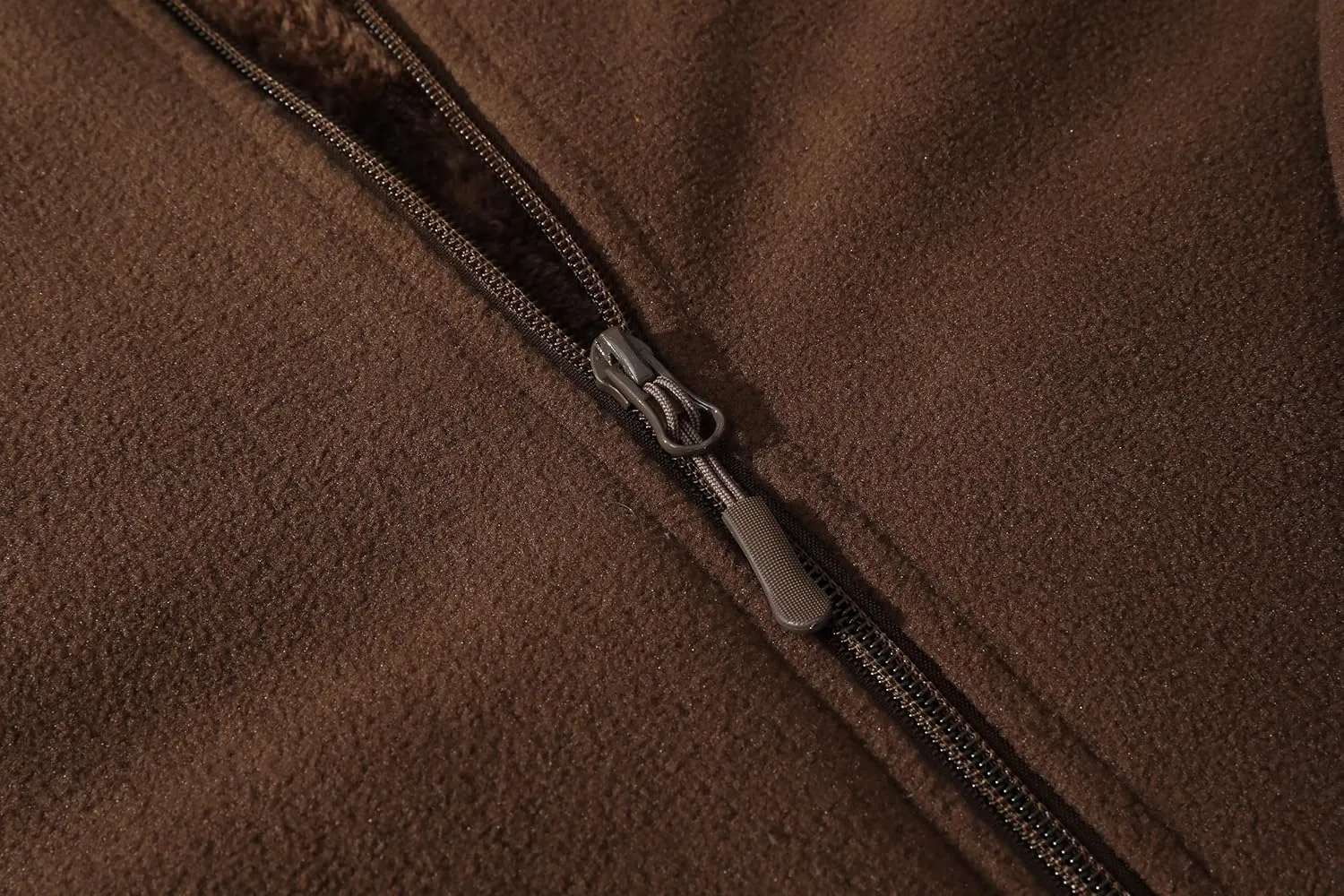 Men's Winter Outdoor Coat Full-Zip Heavy Fleece Jacket Warm Soft Fuzzy Winter Coat Sweatshirt with Pockets