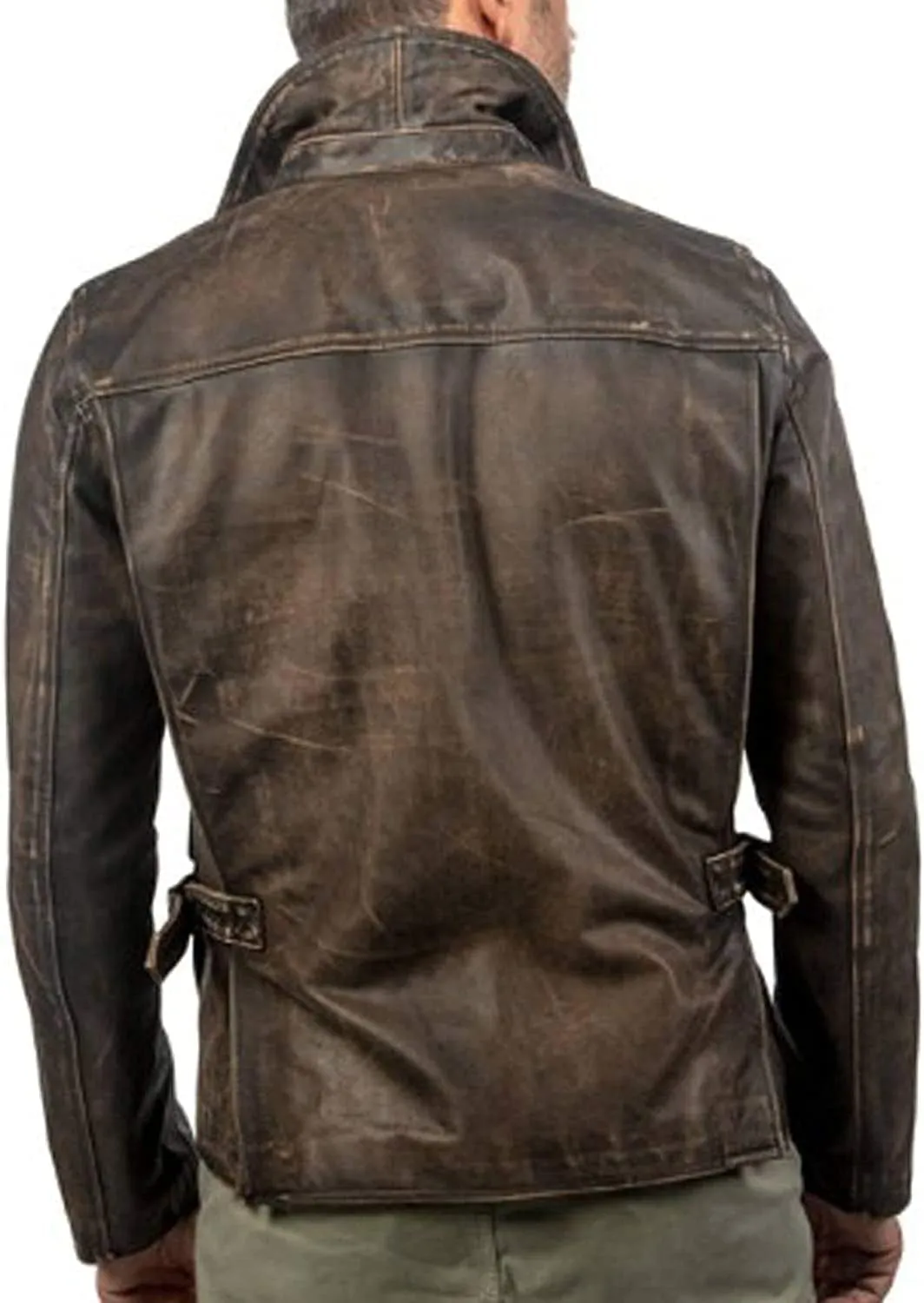 MHS Men's Raiders Harrison the Lost Ark jacket, Vintage Indiana Brown Leather Jacket, American Indi Jones Leather Coat
