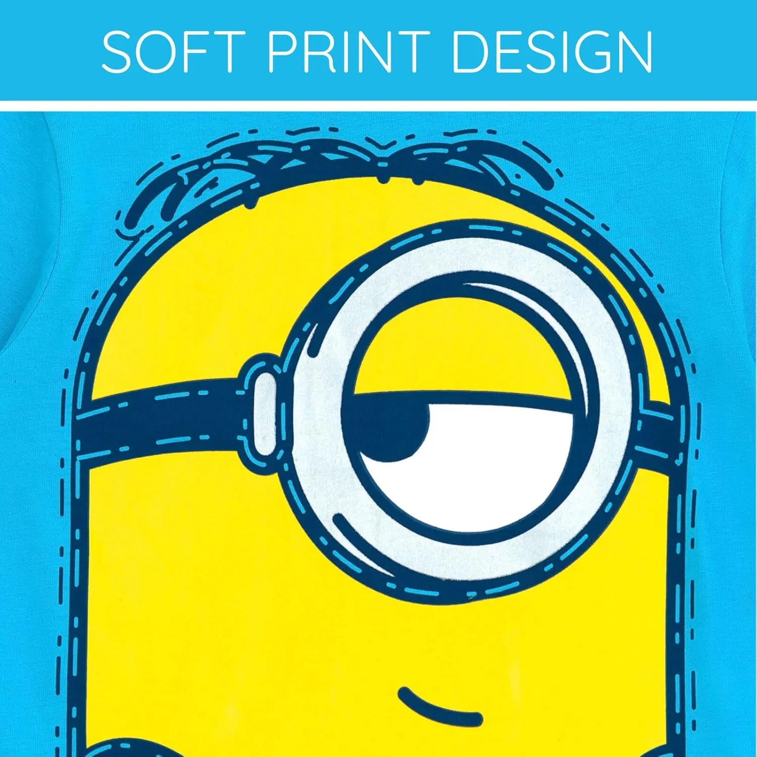 Minions T-Shirt and Mesh Shorts Outfit Set Toddler to Big Kid Sizes (2T - 10-12)