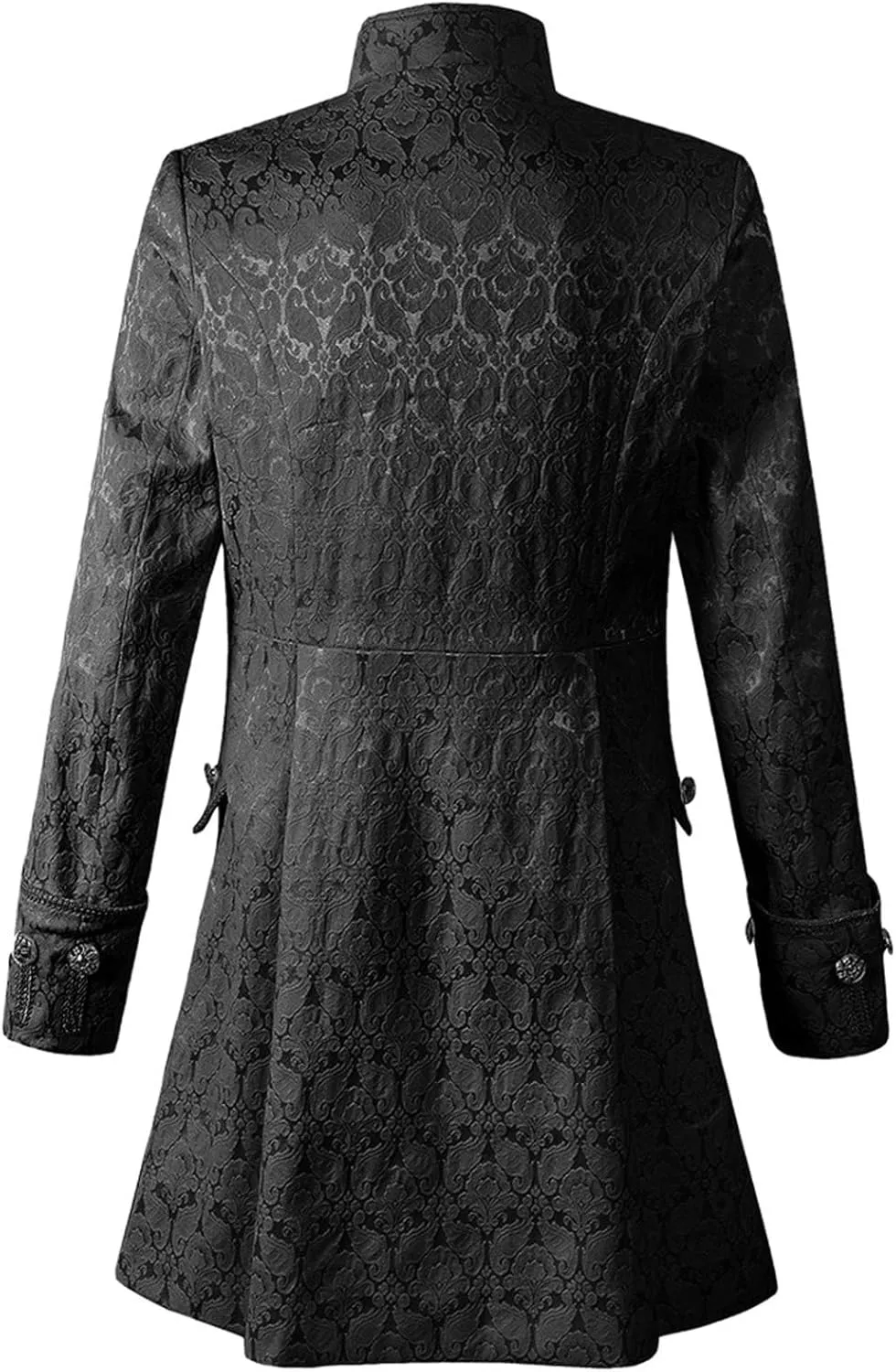 Muscularfit Mens Cosplay Costumes Medieval Steampunk Jacket Standing Collar Long Trench Coat Halloween Costumes Renaissance