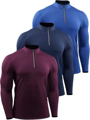 NELEUS Men's 3 Pack Athletic Compression Shirt Running Shirts