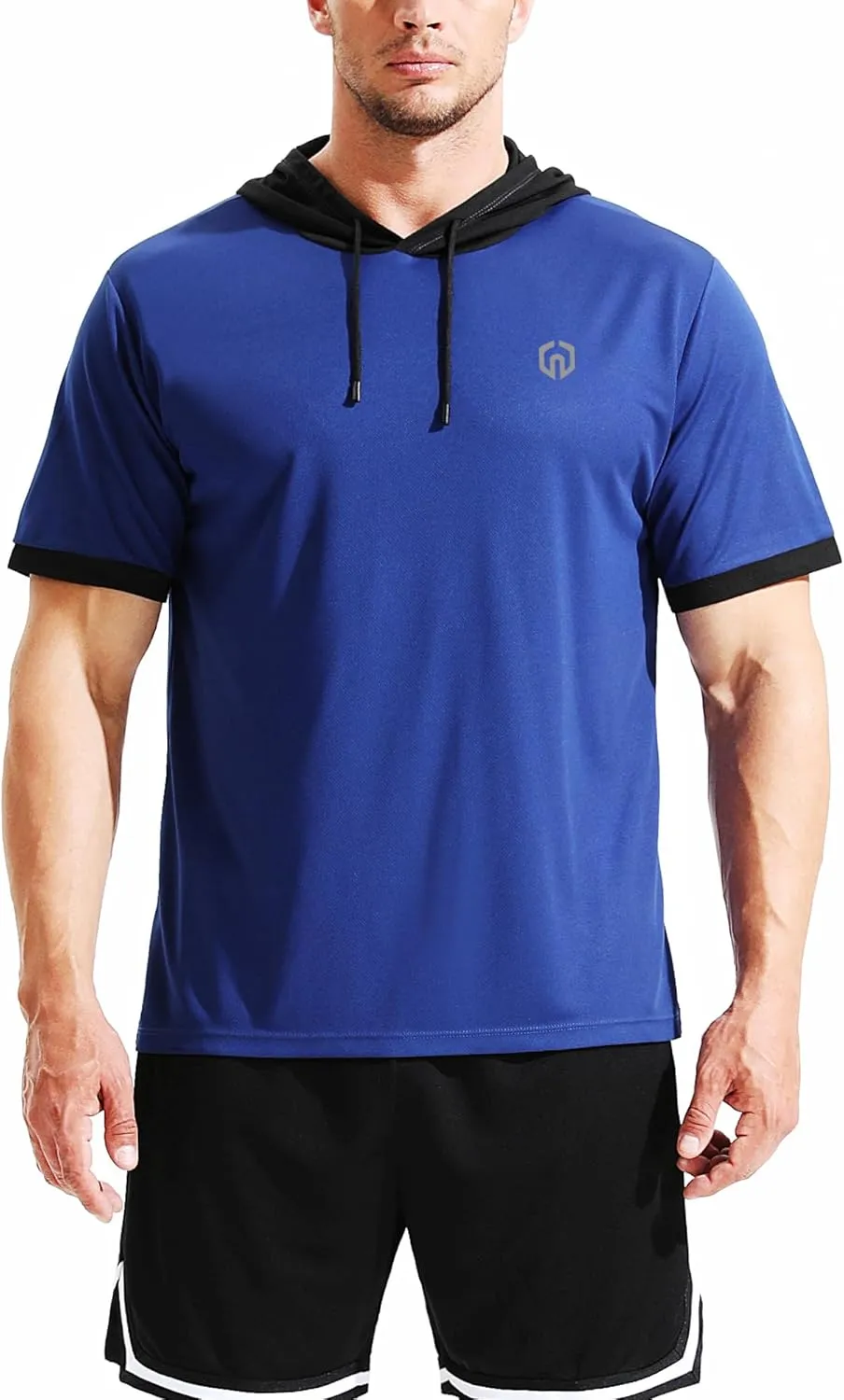 NELEUS Men's Dry Fit Performance Athletic Shirt with Hoods