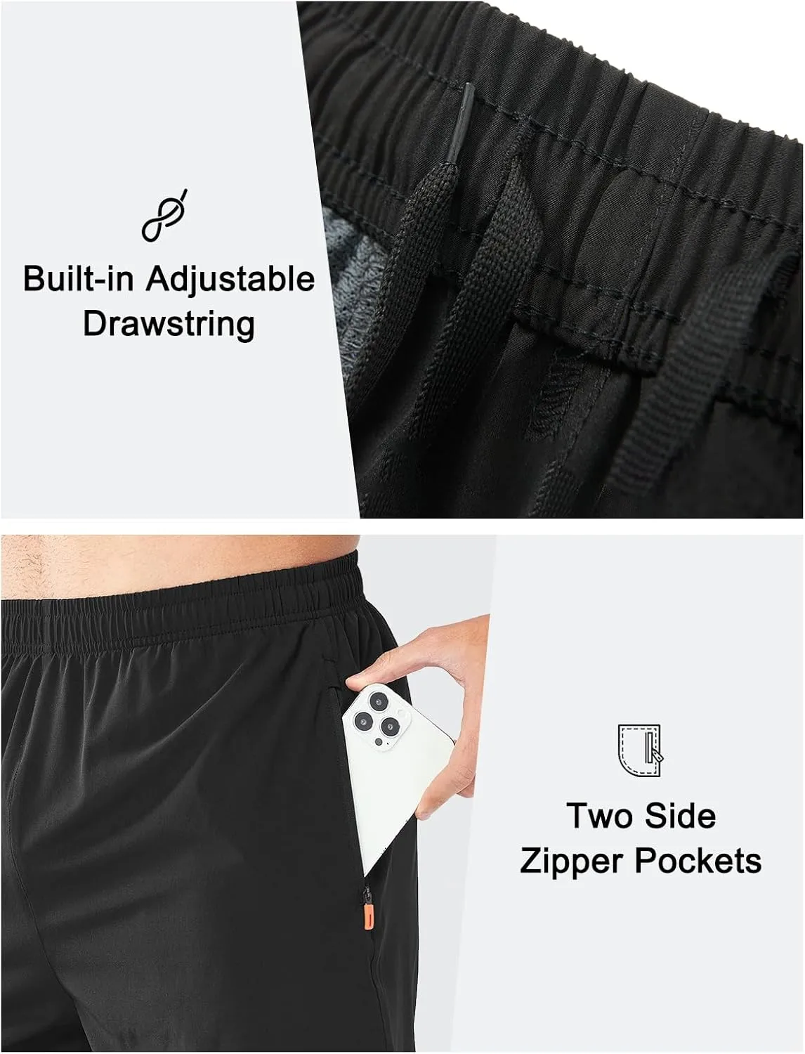 NORTHYARD Men's Athletic Running Shorts Quick Dry Workout Shorts Lightweight Sports Gym Basketball 7"/ 9"/ 5" Hiking Tennis