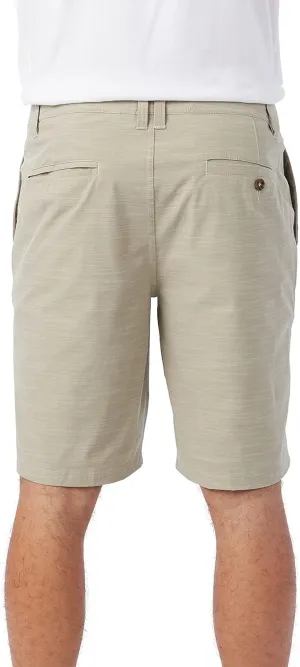 O'NEILL Men's Khaki Shorts, 20-Inch Outseam, Stretch Quick Dry Slub Fabric, Hybrid Chino Shorts Men, Casual and Active Wear