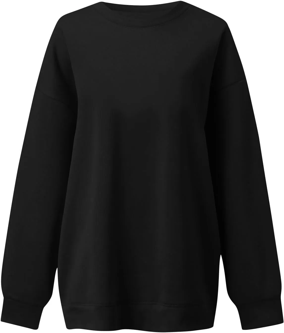 Oversized Sweatshirt for Women Trendy Crewneck Cute Sweatshirts Winter Preppy Comfrot Warm Soft Fleece Y2k Hoodie