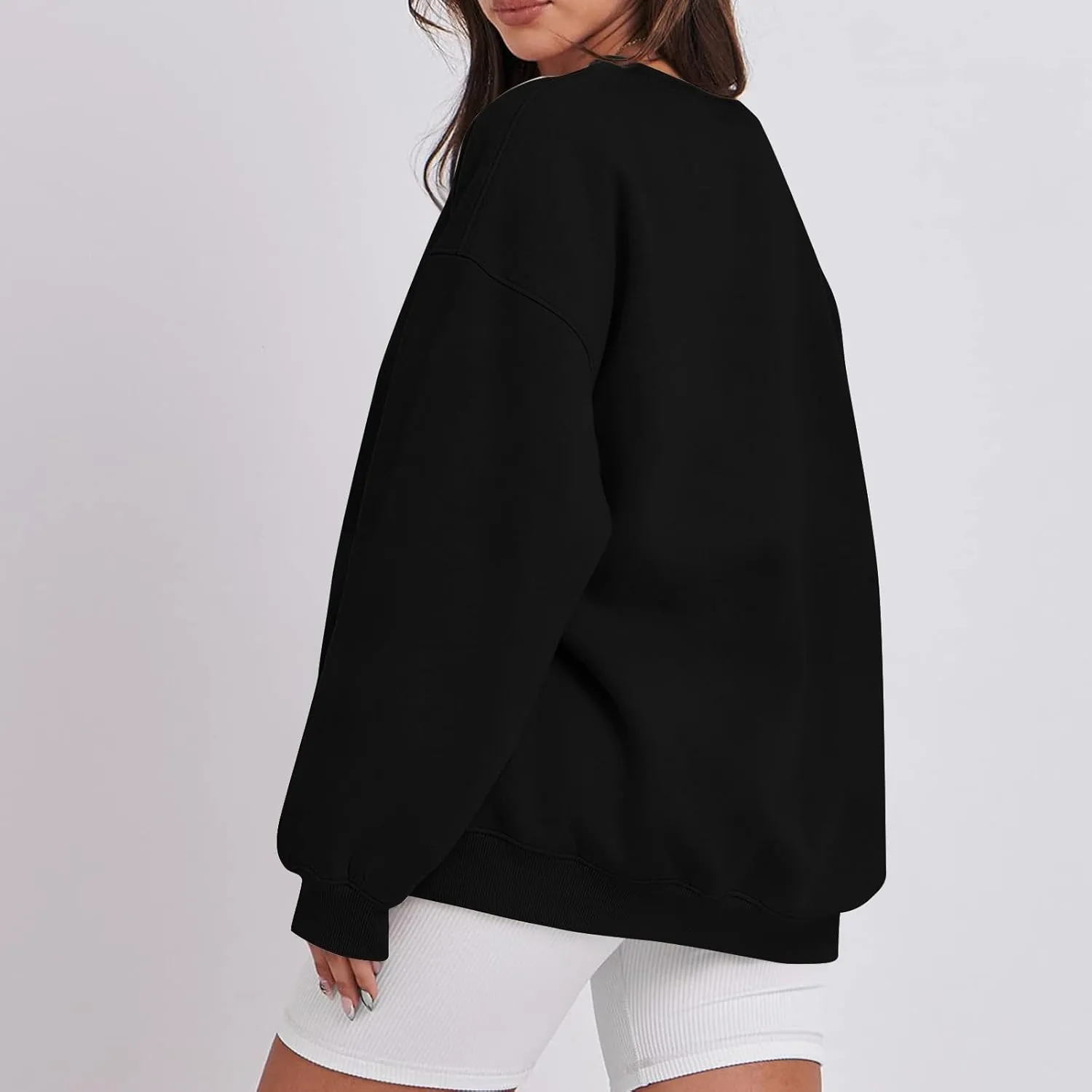 Oversized Sweatshirt for Women Trendy Crewneck Cute Sweatshirts Winter Preppy Comfrot Warm Soft Fleece Y2k Hoodie