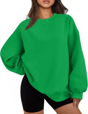 Oversized Sweatshirt for Women Trendy Crewneck Cute Sweatshirts Winter Preppy Comfrot Warm Soft Fleece Y2k Hoodie
